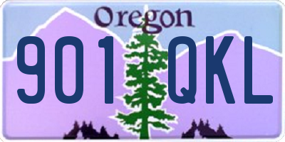 OR license plate 901QKL
