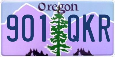 OR license plate 901QKR