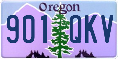 OR license plate 901QKV