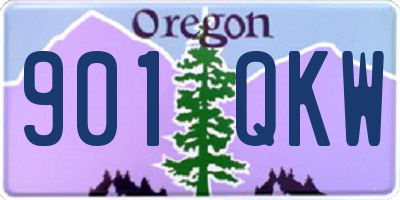 OR license plate 901QKW