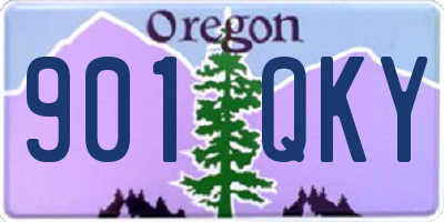 OR license plate 901QKY