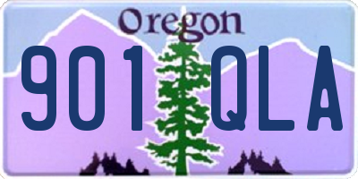 OR license plate 901QLA