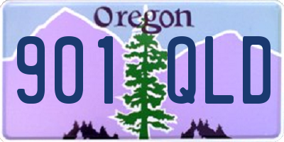OR license plate 901QLD