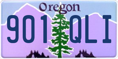 OR license plate 901QLI