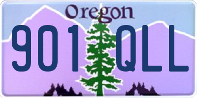 OR license plate 901QLL