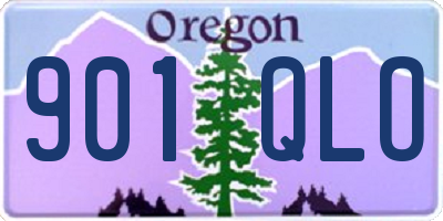 OR license plate 901QLO