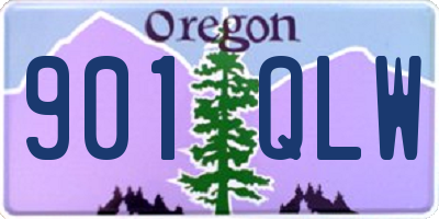 OR license plate 901QLW