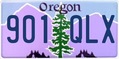 OR license plate 901QLX
