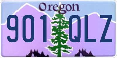 OR license plate 901QLZ