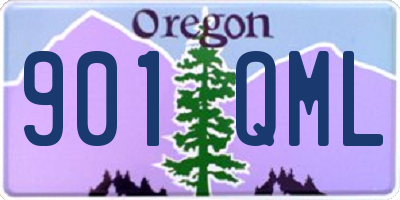 OR license plate 901QML