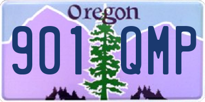 OR license plate 901QMP