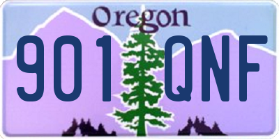 OR license plate 901QNF