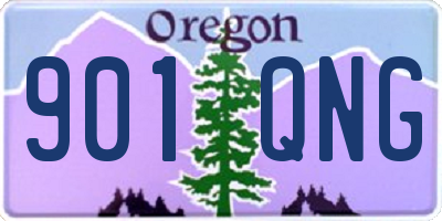 OR license plate 901QNG