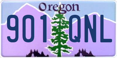 OR license plate 901QNL