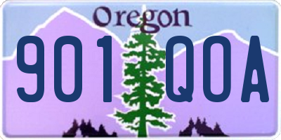 OR license plate 901QOA