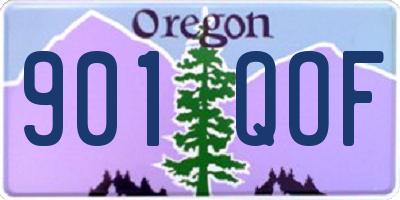 OR license plate 901QOF