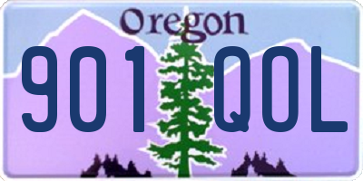 OR license plate 901QOL
