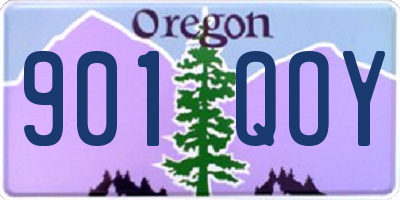 OR license plate 901QOY