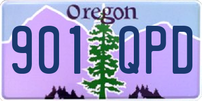 OR license plate 901QPD