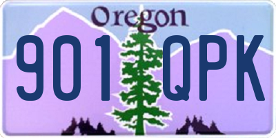 OR license plate 901QPK