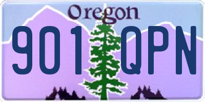 OR license plate 901QPN