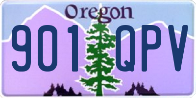 OR license plate 901QPV