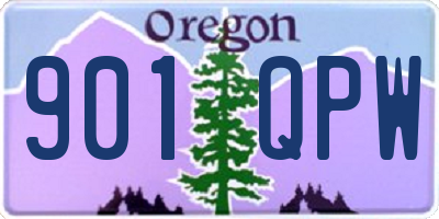 OR license plate 901QPW