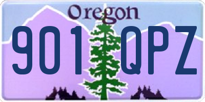 OR license plate 901QPZ