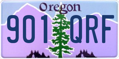 OR license plate 901QRF