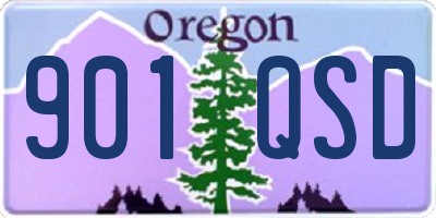 OR license plate 901QSD