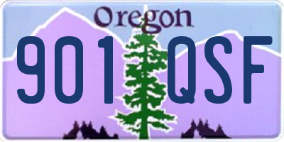OR license plate 901QSF
