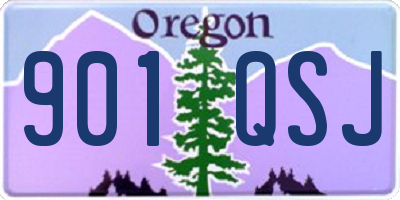 OR license plate 901QSJ