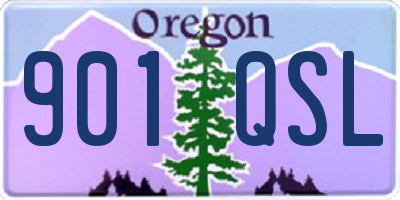 OR license plate 901QSL