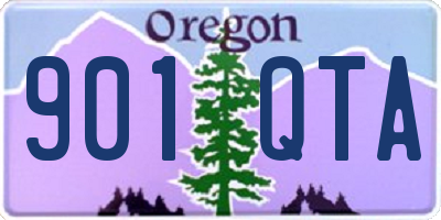 OR license plate 901QTA
