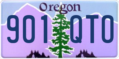 OR license plate 901QTO