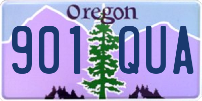 OR license plate 901QUA