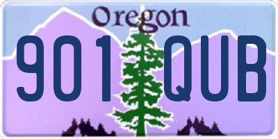 OR license plate 901QUB