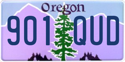 OR license plate 901QUD
