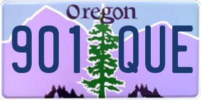 OR license plate 901QUE