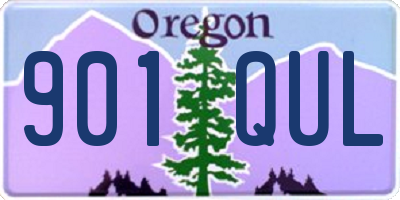 OR license plate 901QUL