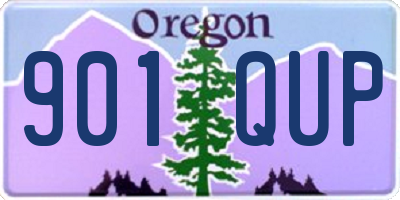 OR license plate 901QUP