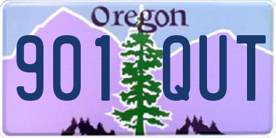 OR license plate 901QUT