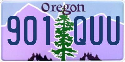 OR license plate 901QUU