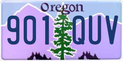 OR license plate 901QUV