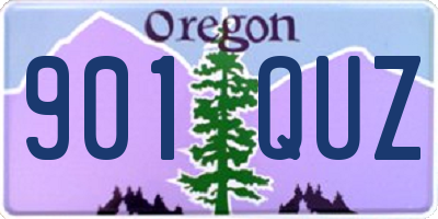 OR license plate 901QUZ