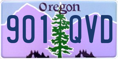 OR license plate 901QVD