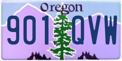 OR license plate 901QVW