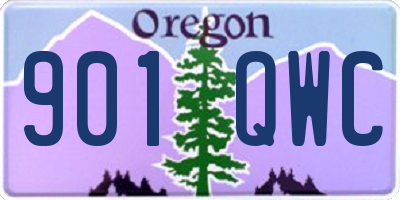 OR license plate 901QWC