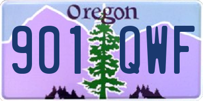 OR license plate 901QWF