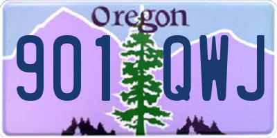 OR license plate 901QWJ